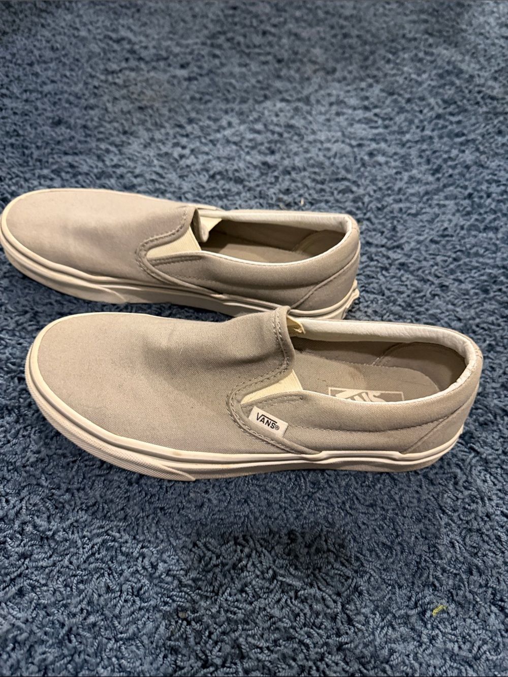 Vans Slip-On Canvas Loafers — Gray